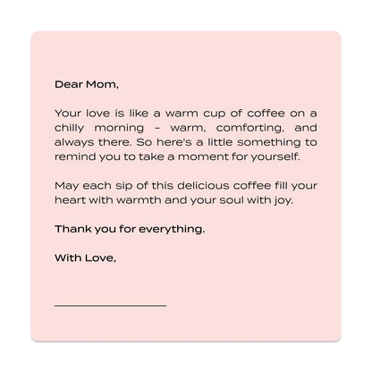Celebrating Mothers Coffee Gift Card